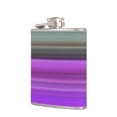 Flasques Abstrait #1 : Violet et gris (Gauche)