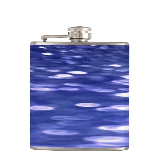 Flasques Abstrait #3 : Bleu shimmer (Devant)