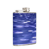 Flasques Abstrait #3 : Bleu shimmer (Droite)
