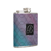 Flasques Abstrait chic | Rose Turquoise bleu turquoise pour (Droite)