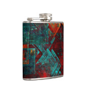 Flasques Abstrait Cool coloré moderne Motif artistique (Droite)