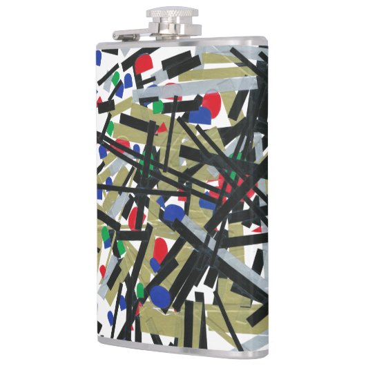 Flasques Abstrait dans les formes de bande et de lettres 1 (Gauche)