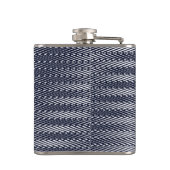 Flasques Abstrait Géométrique Noir et Blanc Motif moderne (Dos)