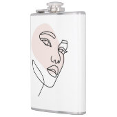 Flasques Abstrait minima féminin ligne simple art 2 (Gauche)