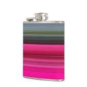 Flasques Abstrait n° 1 : Cerise et gris (Gauche)