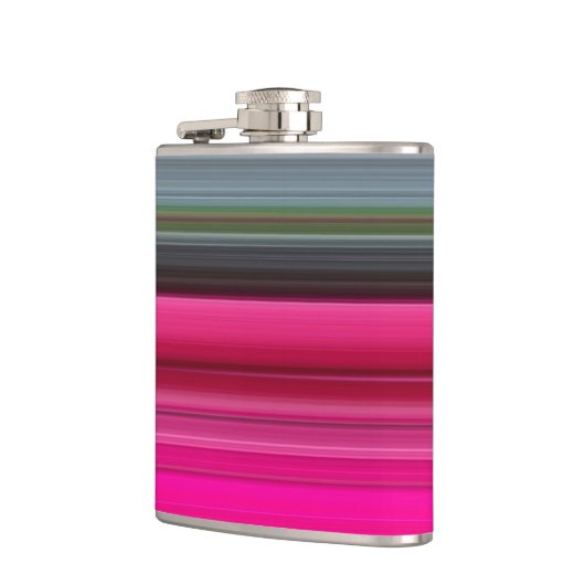 Flasques Abstrait n° 1 : Cerise et gris (Gauche)