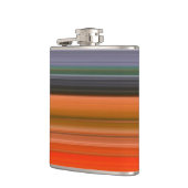 Flasques Abstrait n° 1 : orange et gris (Gauche)