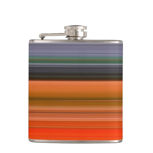 Flasques Abstrait n° 1 : orange et gris (Devant)