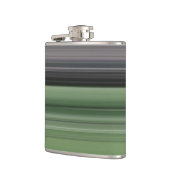 Flasques Abstrait n° 1 : vert olive et gris (Gauche)