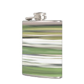 Flasques Abstrait n° 2 : Flou vert olive (Gauche)