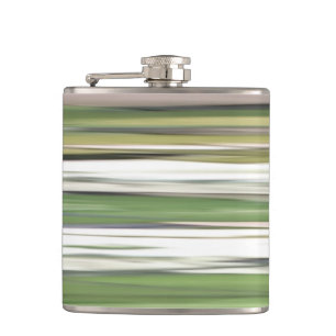 Flasques Abstrait n° 2 : Flou vert olive