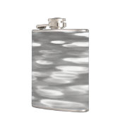 Flasques Abstrait n° 3 : brillant gris argenté (Gauche)
