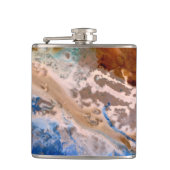 Flasques Abstrait plage de sable motif motif en mousse d'ea (Devant)