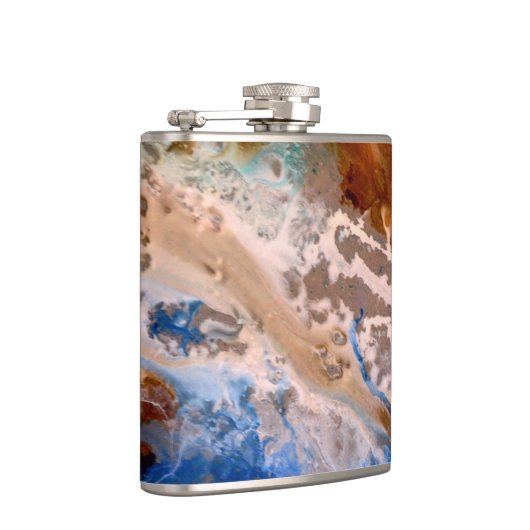 Flasques Abstrait plage de sable motif motif en mousse d'ea (Droite)