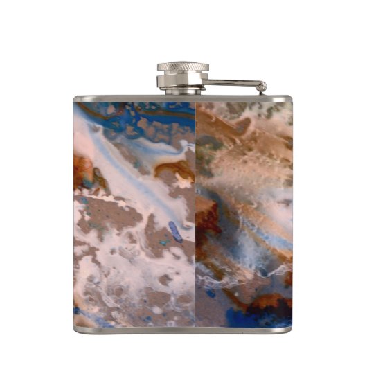 Flasques Abstrait plage de sable motif motif en mousse d'ea (Dos)