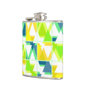 Flasques Abstrait vert jaune (Gauche)