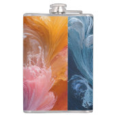 Flasques Abstraits tourbillons colorés (Dos)