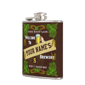 Flasques Accueil personnalisé de brasserie : Bière d'orge (Gauche)