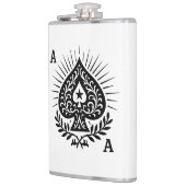 Flasques Ace de pique — Filigree Star & Laurel (Gauche)