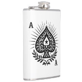 Flasques Ace de pique — Filigree Star & Laurel (Droite)