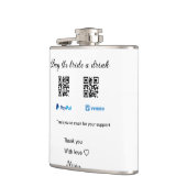 Flasques Acheter à la mariée un don de boisson QR Venmo Pay (Gauche)