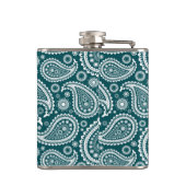 Flasques Adorable Turquoise Bleu et Blanc Flamants roses de (Dos)