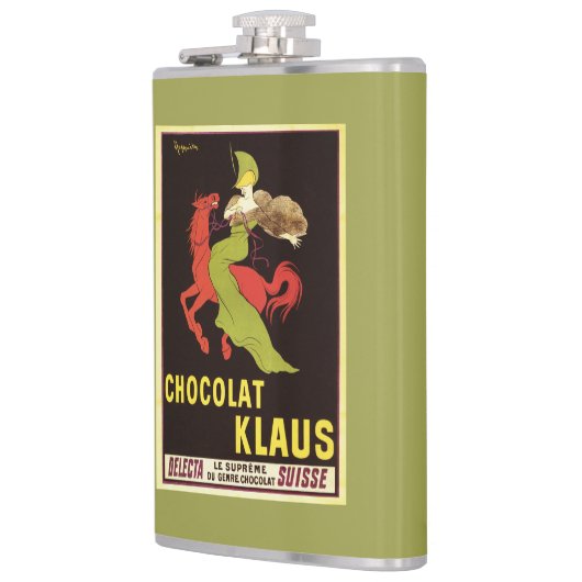 Flasques Affiche de publicité de Chocolat Klaus (Gauche)