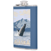 Flasques Affiche de Vintage voyage de baleine (Gauche)