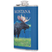 Flasques Affiche de Vintage voyage de MontanaMoose (Gauche)
