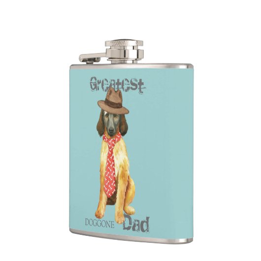 Flasques Afghan Hound Papa (Gauche)