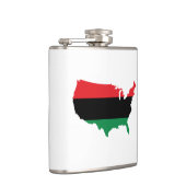 Flasques Afro-Américain _ Couleurs rouge, noir et vert (Droite)