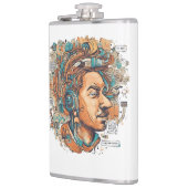 Flasques Afro Boho Queen - Artiste coloré (Gauche)