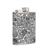 Flasques Agate les tranches en noir et blanc (Droite)