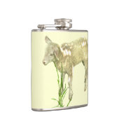 Flasques Agneau de bébé doux sur fiole jaune (Droite)