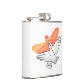 Flasques Aigle à main silhouette orange (Droite)