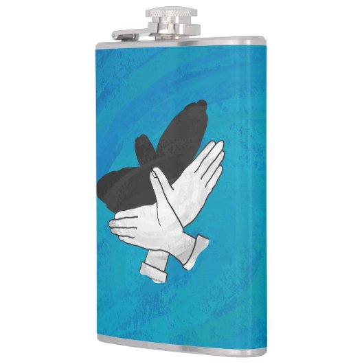 Flasques Aigle Ombre Sur Bleu (Gauche)