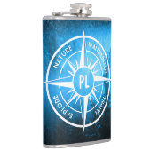 Flasques Aiguille de compas monogramme brouillard dans la f (Droite)