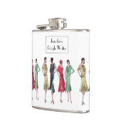 Flasques Aileron d'âge de jazz d'argot des années 1920 "de (Gauche)