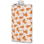 Flasques Ailes de poulet frites sur un barbecue grill (Gauche)