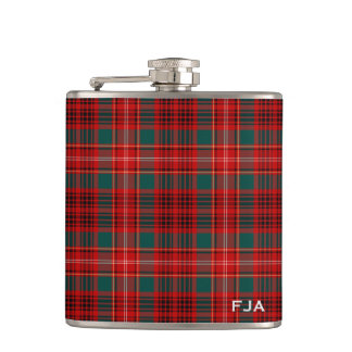 Flasques Ainslie Tartan Monogramme