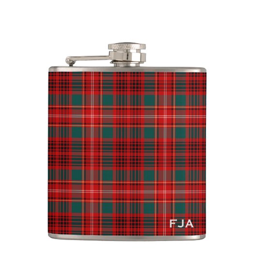 Flasques Ainslie Tartan Monogramme (Devant)