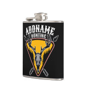 Flasques AJOUTER NOM Hunter Elk Crâne Gros Antlers Chasse a (Gauche)