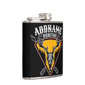 Flasques AJOUTER NOM Hunter Elk Crâne Gros Antlers Chasse a (Droite)