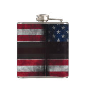 Flasques Ajouter votre texte sur le drapeau américain (Dos)