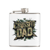Flasques Ajuster le camouflage explosif père CrossFit Flask (Devant)