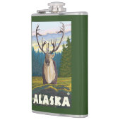 Flasques AlaskaCaribou dans le Vintage voyage sauvage (Gauche)