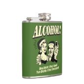Flasques Alchohol : One Drink Je me sens bien (Droite)