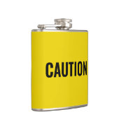 Flasques Alerte "Attention" jaune noir (Droite)