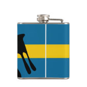 Flasques Älg / Moose med Svenska flaggan (Dos)