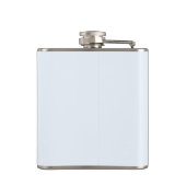 Flasques Alice bleu couleur unie avec monogramme (Dos)